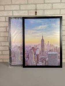 lot 579 image: (2) NEW 18 x 24 Frames - NO SHIPPING