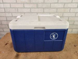 lot 606 image: Coleman Underwood Chest Cooler w Top Access Door - Approx. 21 x 14 x 13 - NO SHIPPING