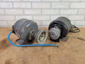 lot 621 image: (2) Electric Motors - Untested (No Cords  Bad Cord) - See Description for Specs - NO SHIPPING