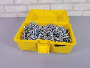 lot 638 image: Moose 10 V-Bar Tire Chains - Part No. M91-60010 - Fits 25x12x9, 25x11x10, 25x11x12, 26x10x12