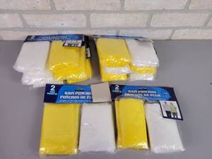 lot 641 image: (16) NEW Disposable Rain Ponchos - One Size Fits All