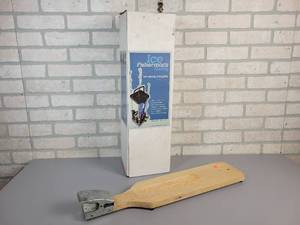 lot 670 image: NEW IN BOX - Ice Fishermans Caddy (Holds up to 8 Poles)  Wood Fish Cleaning Board