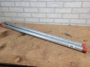 lot 692 image: (2) NEW 1 x 36 Galvanized Threaded Pipe