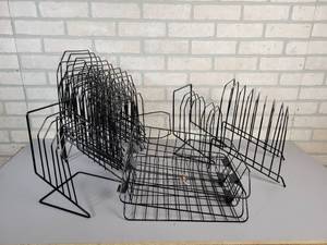 lot 743 image: Assorted Metal Office Organizers - NO SHIPPING