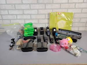 lot 744 image: Large Lot of Office Supplies - Tape Dispensers, Staplers, Wipes, File Folders, Staple removers and More