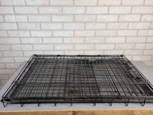 lot 752 image: Metal Fold-Up Pet Kennel - Approx. 36 x 22 x 24 - NO SHIPPING