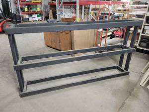 lot 762 image: Tire Rack - 2x4 Construction and Painted - NO SHIPPING