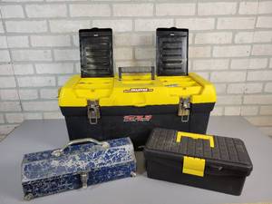 lot 768 image: Large Lot of Sockets and Tool Boxes - Stanley Box (23 x 11 x 10)