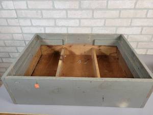 lot 770 image: Vintage Tool  Parts Wood Crate - Approx. 28 x 20 x 8 - NO SHIPPING