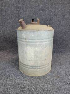 lot 203 image: Decorative Galvanized Gas Can