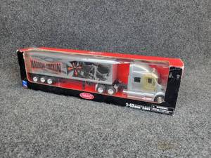 lot 204 image: NewRay 143 Die Cast Replica Peterbilt Semi Truck - Hardcore Truckin