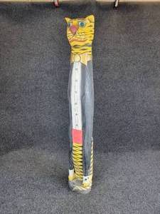lot 244 image: Hand Carved Indonesian Wood Dapper Tiger Statue - Approx. 37 Tall - NO SHIPPING