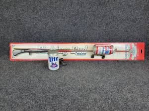 lot 255 image: NEW Budweiser Fishing Rod & Reel and Unpackaged Miller Lite Fishing Reel