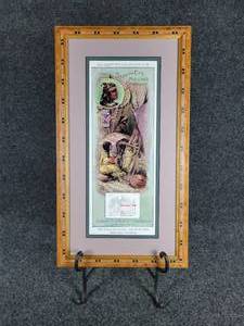 lot 4 image: Beautifully Framed and Matted Sleepy Eye Flour & Cereals Convention Print with Calendar