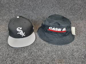 lot 266 image: Pair of New Hats - Chicago White Sox Baseball Cap and Case IH Bucket Hat