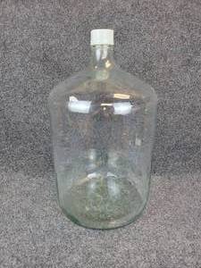 lot 269 image: Large Glass 6-12 Gallon Water Jug with Cap - NO SHIPPING