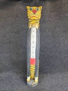 lot 330 image: Hand Carved Dapper Tiger Statue - Approx. 38 Tall - NO SHIPPING