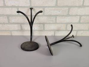 lot 21 image: (2) Antique Matching Cast Iron Buggy Steps