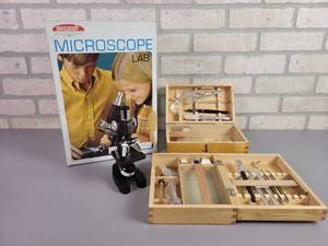 lot 27 image: Vintage Microscope & Dissection Kit