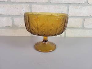 lot 64 image: 1975 F.T.D. Amber Dish - Approx. 6.5 Diameter x 5.5 Tall
