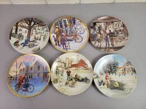 lot 66 image: (6) Harley Davidson Collector Plates - 8.5 Diameter