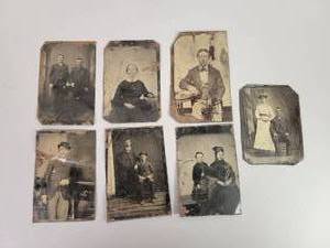 lot 77 image: (7) Antique Tintype Photographs - Late 1800s
