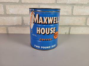 lot 81 image: Vintage MAXWELL HOUSE 2# Coffee Can