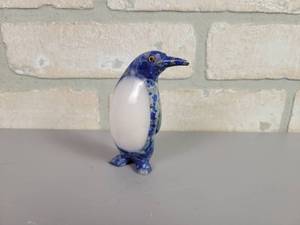 lot 94 image: Lapis Lazuli Carved Penguin - Approx. 4 Tall