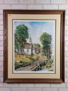 lot 119 image: Bridge of Memories by Gary Miller - Signed, Numbered and Framed Print - #662 of 1000 - NO SHIPPING