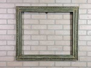 lot 120 image: Vintage Wood Frame  Wall Dcor - NO SHIPPING