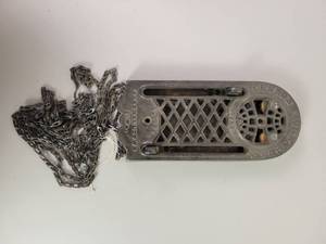 lot 138 image: Antique Cast Iron LENNOX Furnace Co. Damper Opener and Closer - Works Good