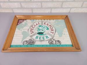 lot 152 image: Vintage Special Export Beer Mirror - Approx. 20 x 14
