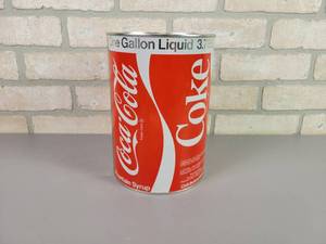 lot 164 image: Vintage Coca-Cola 1-Gallon Fountain Syrup Can - Sealed and Empty