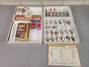 lot 174 image: Vintage Skilcraft Geology Lab Kit in Original Metal Case