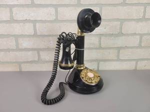 lot 179 image: Rotary Dial Telephone that looks like a Candlestick Phone