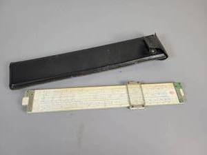 lot 415 image: Vintage Frederick Post Co. Slide Rule in Original Case Model 1460
