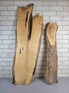 lot 434 image: (2) Live Edge Wood Slabs - NO SHIPPING