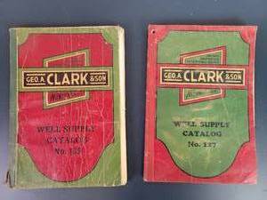 lot 2216 image: 1926 GEO.A. Clark & Son Well Supply Catalogs - Minneapolis, MN - Catalog No. 125 & 127