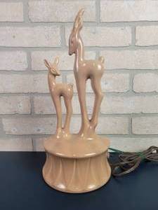 lot 2220 image: 1950s Mid-Century Modern KRON TV Lamp - WORKS