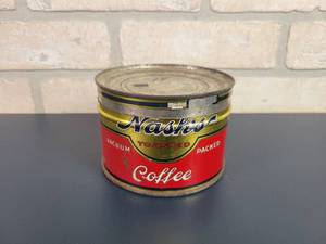 lot 2222 image: Antique 12# Nashs Toasted Coffee Tin Can - Minneapolis, MN