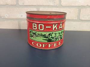lot 2223 image: Antique 1# BO-KA Coffee Tin Coffee Can - Reid, Murdoch & Co.