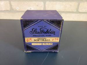 lot 2244 image: New Old Stock Stall & Dean No. 012 Softball in Original Box