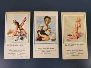 lot 2323 image: (3) 1960s Pinup Girl Notepads - Hollywood, CA