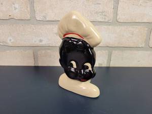 lot 2329 image: Vintage Ceramic Wall-Mount Utensil Holder