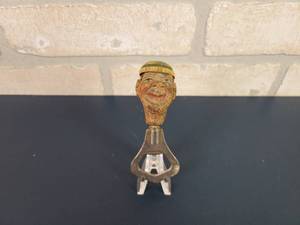 lot 2333 image: Vintage Bottle Opener w Hand Carved Figure