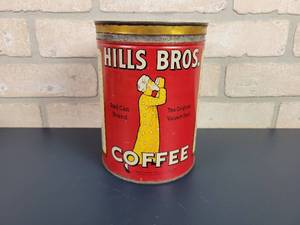 lot 2346 image: Antique 2# Hills Bros Coffee Can - San Francisco, CA