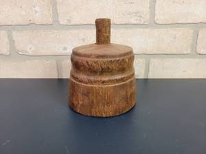 lot 2386 image: Antique Wood Butter Press