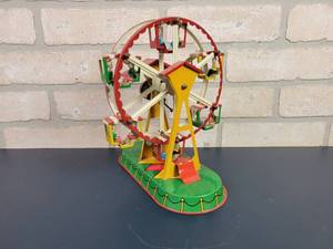 lot 2388 image: Tin Litho JW Wind-Up Carousel Toy - Made in Germany