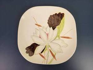 lot 2395 image: RED WING Lotus Hand Painted Dinner Plate