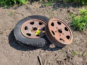 lot 25 image: Pair of FORD Model AA Truck Rims